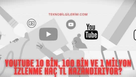 YouTube İzlenme Başı Kazanç 2026 10K - 100K - 1M İzlenme Kaç TL