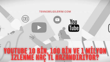 YouTube İzlenme Başı Kazanç 2026 10K - 100K - 1M İzlenme Kaç TL